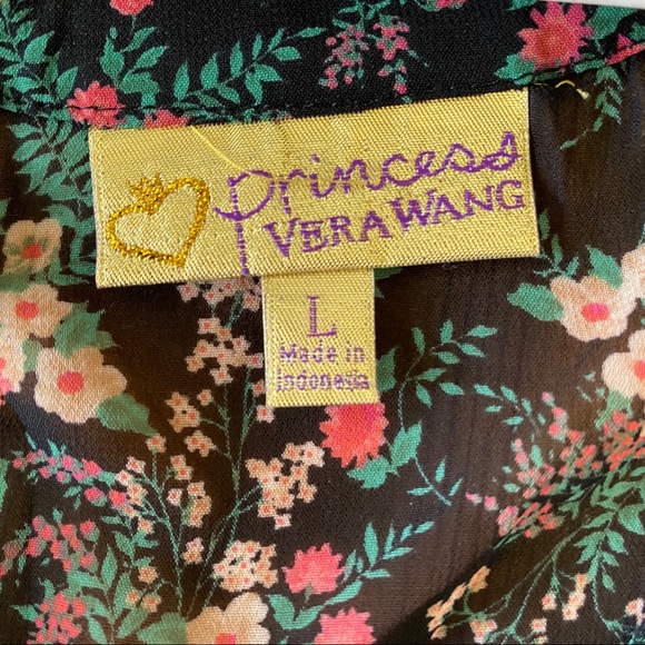 NWT Vera Wang Button-Up Sheer Blouse - Picture 8 of 14